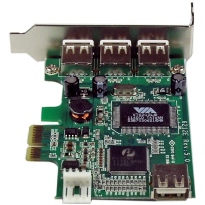StarTech.com 4-port PCI Express LP USB Adapter Card - Add 4 USB 2.0 ports to your low profile/small form factor computer through a PCI Express expansion slot - pci express usb 2.0 card - pci-e usb 2.0 card - pcie usb 2.0 card  BOPT 