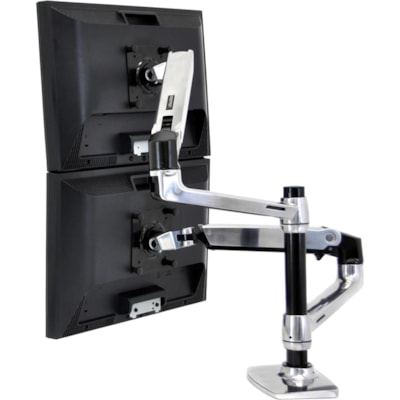 Ergotron 45-248-026 Mounting Arm for Notebook - 40 lb (18143.69 g) Load Capacity - 75 x 75, 100 x 100 - VESA Mount Compatible  Polished Aluminum - Extra fle xibility: Each arm l