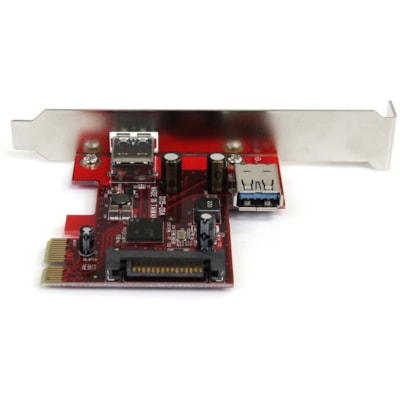 StarTech.com 2 port PCI Express SuperSpeed USB 3.0 Card with UASP Support - 5Gbps - 1 Internal 1 External - Add one internal and one external SuperSpeed USB 3.0 to your PC - 2 port PCI Express SuperSpeed USB 3.0 Card with UASP Support - 1 Internal 1 External - Dual Port PCIe USB 3.0 Adapter - PCI Ex DBOPT 