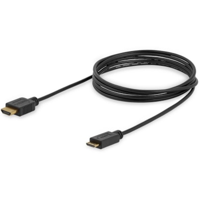 StarTech.com 6ft Mini HDMI to HDMI Cable with Ethernet, 4K 30Hz High Speed Slim Mini HDMI 1.4 (Type-C) Device to HDMI Adapter Cable/Cord - 6 ft High Speed Mini HDMI to HDMI Cable with Ethernet; 4K (3840x2160p 30Hz)/Full HD 1080p/8Ch Audio/HDMI 1.4b - Ultra HD light weight Mini HDMI adapter cable/36A  CABL 