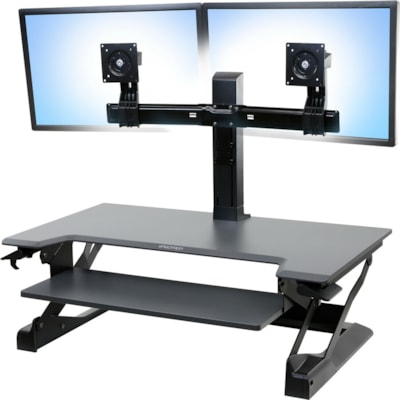 Ergotron Tall-User Kit for WorkFit Dual odate the height needs of tall  users and improve t