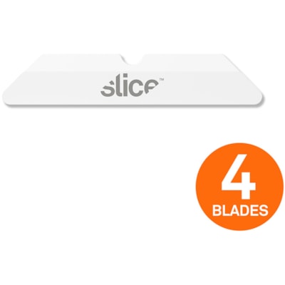 Slice Replacement Blade - 1.30" (33.02 mm) Length - Rust Resistant, Dual-sided - Ceramic - 4 / Pack ROUNDED TIP CERAMIC BLADES 10X SHARPER THAN STEEL