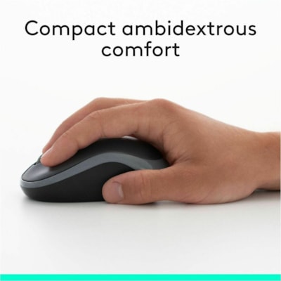 Logitech MK270 Wireless Keyboard and Mouse Combo for Windows, 2.4 GHz Wireless, Compact Mouse, 8 Multimedia and Shortcut Keys, 2-Year Battery Life, for PC, Laptop - USB Wireless RF 2.40 GHz Keyboard - English - Black - USB Wireless RF Mouse - Optical - 3 Button - Scroll Wheel - Black - Multimedia, I WIRELESS KEYBOARD/MOUSE  BLACK 