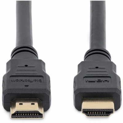 StarTech.com 6ft (2m) HDMI Cable, 4K High Speed HDMI Cable with Ethernet, Ultra HD 4K 30Hz Video, HDMI 1.4 Cable, HDMI Monitor Cord, Black - 6ft High Speed HDMI Cable with Ethernet; 10.2 Gbps bandwidth; 4K video (3840x2160 30Hz) - Ultra HD HDMI 1.4 cable w/ durable PVC strain relief - HDMI cord for   CABL 