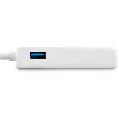 StarTech.com USB 3.0 to Gigabit Ethernet Adapter NIC w/ USB Port - White - Add a Gigabit Ethernet port and a USB 3.0 pass-through port to your laptop through a single USB 3.0 port - USB 3.0 to Gigabit Ethernet Adapter with USB Port (White) - 10/100/1000 Mbps USB 3.0 LAN Adapter - External USB Networ d a USB 3.0 pass-through port to your laptop throu