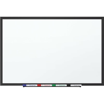 Quartet - Dry Erase Board Premium DuraMax - largeur de 96 po (2438,40 mm) x hauteur de 48 po (1219,20 mm) - Surface Blanc Porcelaine - Frame Noir Aluminium - Rectangle - Horizontale/Verticale - Magnétique - 1 / chaque PORCELAIN CLASSIC PREMIUM BLACK FRAME