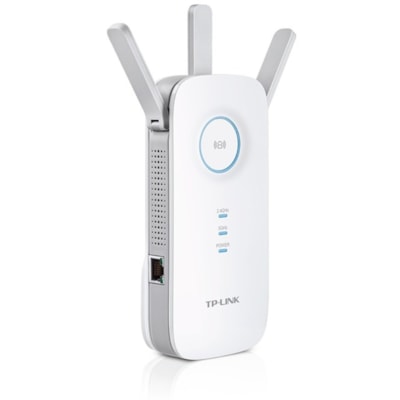 TP-Link RE450 IEEE 802.11ac 1.71 Gbit/s Wireless Range Extender - 2.40 GHz, 5 GHz - 3 x External Antenna(s) - External - 1 x Network (RJ-45) - Ethernet, Fast Ethernet, Gigabit Ethernet - 9 W - Wall Mountable  