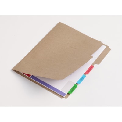 Avery® - Intercalaire 74757 - 48 Onglet(s) - hauteur de l'onglet 1,50 po (38,10 mm) x largeur de l'onglet 2 po (50,80 mm) - Tab Rouge Film, clair Papier, Bleu, Vert - 48 / emballage VERT  BLEU  ROUGE COULEURS PRIM. - EMB. DE 48
