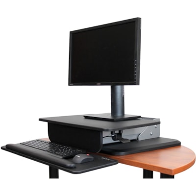 StarTech.com Height Adjustable Standing Desk Converter - Sit Stand Desk with One-finger Adjustment - Ergonomic Desk - Turn your desk into a sit-stand workspace with easy height adjustment for increased comfort and productivity - Sit-to-Stand Workstation - Pneumatic spring for one-touch adjustment -   STND 