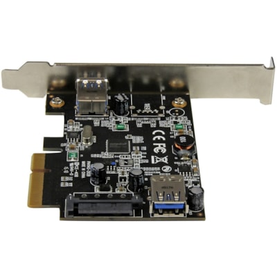 StarTech.com 2 Port USB 3.1 (10Gbps) Card - USB-A 1x External 1x Internal - PCIe USB 3.1 Card with Type-A - PCI Express - Supports UASP - Upgrade your computer to the faster speed of USB 3.1 Gen 2 by adding one external and one internal 10Gbps USB Type-A ports - 2 Port USB 3.1 (10Gbps) Card - USB-A, aster speed of USB 3.1 Gen 2 b y adding one externa