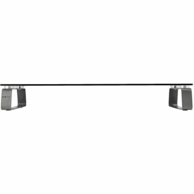 Tripp Lite series Universal Glass-Top Monitor Riser - 40 lb (18143.69 g) Load Capacity - 3.15" (80.01 mm) Height x 22" (558.80 mm) Width x 8.27" (210.06 mm) Depth - Desktop - Tempered Glass, Brushed Aluminum  ACCS 