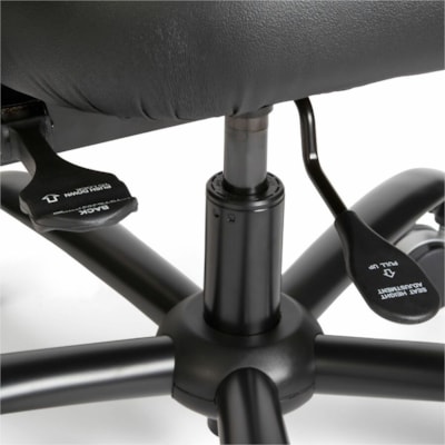 Safco Vue Intensive-use Mesh Task Chair - Black Seat Color - Vinyl Seat Material - Nylon Back Material - 5-star Base - 1 Each 24/7 USE  500 LB CAPACITY MESH BACK  BLACK VINYL SEAT