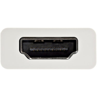 StarTech.com USB-C to HDMI Adapter - White - 4K 60Hz - Thunderbolt 3 Compatible - USB-C Adapter - USB Type C to HDMI Dongle Converter - Connect your USB Type-C laptop to an Ultra HD 60Hz display or projector - USB-C to HDMI adapter - USB Type C to video converter - White USB Type-C adapter matches w  ADAP 
