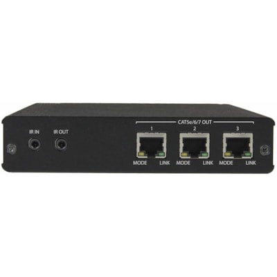 StarTech.com 3 Port HDBaseT Extender Kit with 3 Receivers - 1x3 HDMI over CAT5e/CAT6 Splitter - 1-to-3 HDBaseT Distribution System - Up to 4K - Distribute your HDMI source to three remote displays over standard CAT5e/CAT6/ CAT7 cable - HDMI splitter - 4K digital signage distribution - HDMI extender   CABL 