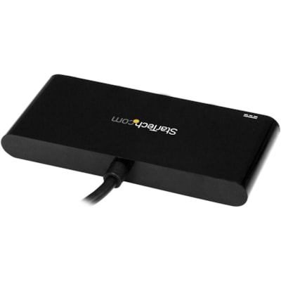 StarTech.com 4 Port USB C Hub with 4x USB Type-A (USB 3.0 SuperSpeed 5Gbps) - 60W Power Delivery Passthrough - Portable C to A Adapter Hub - USB 3.0 hub - USB Type-C host to 4x USB-A - 4-Port USB C Hub with Power Delivery 2.0 (up to 60W) pass-through when used w/ USB-C laptop power adapter (7.4W res  PERP 