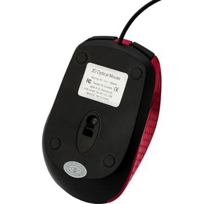 Verbatim - Souris optique filaire pour ordinateur portable - Blanc - Optique - Câble - Rouge - USB Type A - Roulettes avec frein - 3 Bouton(s) - 1 chaque DE CONCEPTION ERGONOMIQUE À DÉFILEMENT FLUIDE ET PRÉCIS