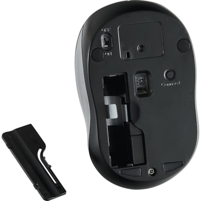 Verbatim - Souris sans fil silencieuse à LED bleue - Graphite - LED bleue/optique - Sans fil - Fréquence radio - Graphite - USB Type A - Roulettes avec frein - 3 Bouton(s) - 1 chaque COULEUR - GRAPHITE 