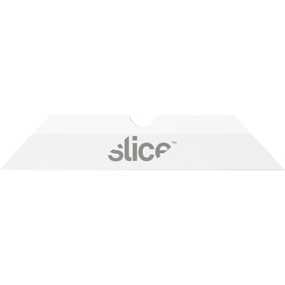 Slice Pointed Tip Ceramic Cutter Blades - 1.30" (33.02 mm) Length - Pointed Tip, Rust Resistant, Dual-sided, Non-magnetic, Non-conductive, Reversible, Non-sparking - Zirconium Oxide - White - 4 / Pack 4 BLADES/PACK SLICE REPLACEMENT BLADES