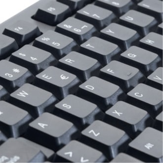 Verbatim Keyboard & Mouse - USB Cable - Black - USB Cable - Optical - Scroll Wheel - QWERTY - Black - Compatible with Computer for PC, Mac  ACCS 