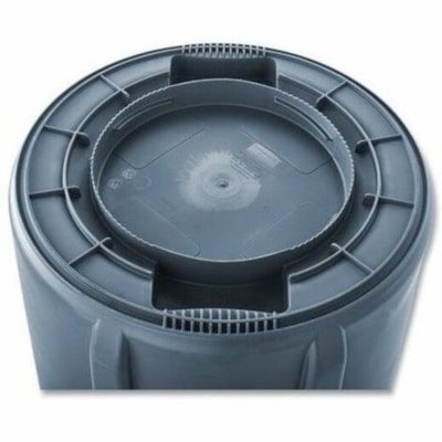 Rubbermaid Commercial 2632 32 Gallon BRUTE Container - 121.13 L Capacity - Round - Crack Resistant, Crush Resistant, Fade Resistant, Warp Resistant, UV Resistant, Dent Resistant, Chemical Resistant - 27.8" (706.12 mm) Height x 21.9" (556.26 mm) Width x 21.9" (556.26 mm) Diameter - Plastic - Gray - 6 W/O LID  GREY 