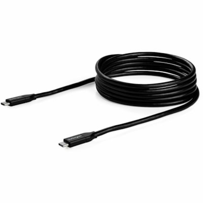 StarTech.com 2m 6 ft USB C to USB C Cable w/ 5A PD - M/M - USB 2.0 - USB-IF Certified - USB Type C Cable - USB C Charging Cable - USB C PD Cable - 6.6 ft (2.01 m) USB Data Transfer Cable for Chromebook, Docking Station, Notebook, MacBook, MacBook Pro - First End: 1 x 24-pin USB 2.0 Type C - Male - S DADAP 