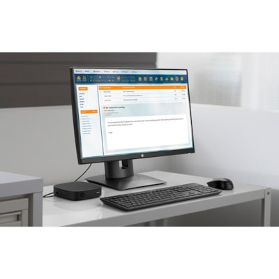 HP t430 Desktop Slimline Thin Client Celeron N4000 Dual-core (2 Core) 1.10 GHz - 2 GB RAM DDR4 SDRAM - 16 GB Flash UHD Graphics 600 - Gigabit Ethernet - HP Smart Zero - HDMI - DisplayPort - Network (RJ-45) - 4 Total USB Port(s) - 3 USB 2.0 Port(s) - USB Type-C - 45 W  