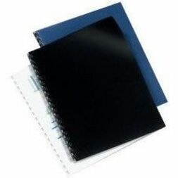 GBC - Solid format lettre Couverture de présentation - 8 1/2 po (215,90 mm) x 11 po (279,40 mm) - Plastique - Noir - 50 / emballage FORMAT LETTRE  EMB. DE 50 8 1/2 PO X 11 PO