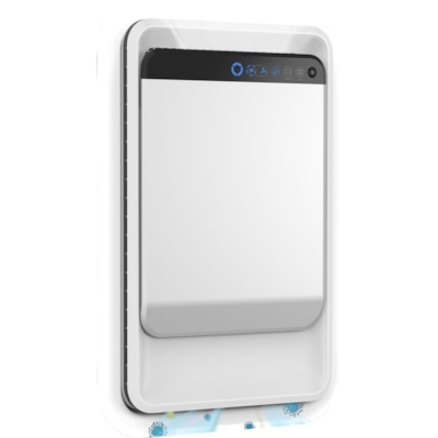 Fellowes AeraMax PRO AM II Stand - 15.19" (385.83 mm) Height x 15.88" (403.35 mm) Width x 8.50" (215.90 mm) Depth - Floor - Acrylonitrile Butadiene Styrene (ABS) - Stainless  