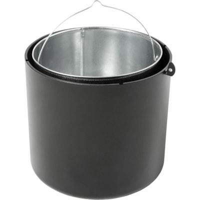 Rubbermaid Commercial - Station pour fumeurs Infinity - 15,50 L Capacité - Sans bourrage, Base alourdie, Résistant aux intempéries, Cadenas, Tamper Resistant/Infalsifiable, Antivol - hauteur de 39 po (990,60 mm) x largeur de 13 po (330,20 mm) - Métal, Acier inoxydable - N BLACK 