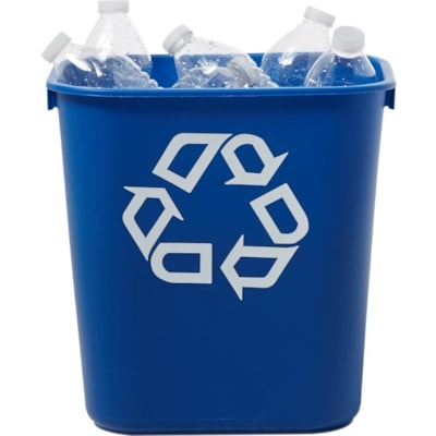 Rubbermaid Commercial - Poubelle de recyclage pour le bureau - 26,50 L Capacité - Résistant aux ébréchures, Résistant à la rouille, Résistant aux encoches, Facile à laver - hauteur de 20 po (508 mm) x largeur de 11,3 po (285,75 mm) x profondeur de  LRG 10G/39L 
