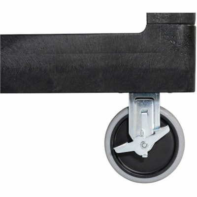 Rubbermaid Commercial - Chariot utilitaire FG450500BLA - 2 Plateau - Plastique - longueur de 46 po (1168,40 mm) x largeur de 9,1 po (231,14 mm) x hauteur de 26,5 po (673,10 mm) - Noir ETAGERE PLATE 