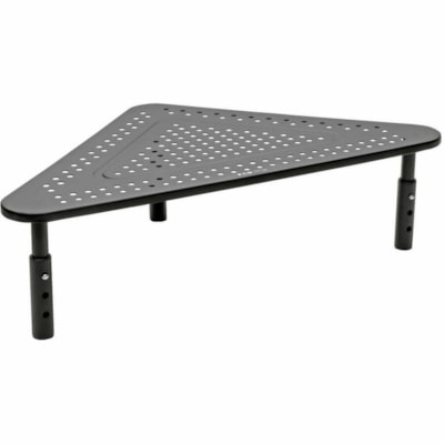 Tripp Lite series Monitor Riser for Desk, 12 x 20 in. - Height Adjustable, Corner, Metal, Black - 44.09 lb (20000 g) Load Capacity - 11.61" (295 mm) Height x 11.61" (295 mm) Width x 19.69" (500 mm) Depth - Desktop, Tabletop, Countertop - Metal - Black  NSTND 