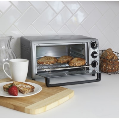 Proctor Silex - Grille-pain 31122 - Toast, Cuisson, Grillade - Noir, Argenté BLK/ SS 