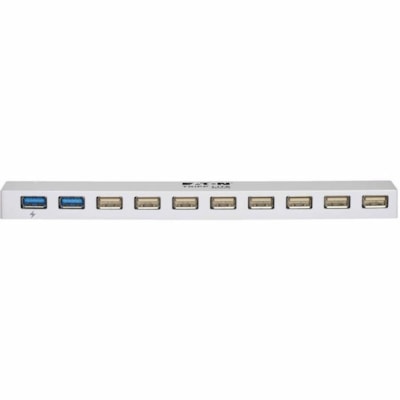 Tripp Lite series U360-010C-2X3 10-Port USB 3.0 / USB 2.0 Combo Hub - USB 3.0 Micro-B - External - 10 USB Port(s) - 8 USB 2.0 Port(s) - 2 USB 3.0 Port(s) - PC, Mac, ChromeOS o Hub - USB Charging  2 USB 3. 0 & 8 USB 2.0 Ports