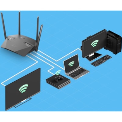 D-Link DIR-1950 Wi-Fi 5 IEEE 802.11ac Ethernet Wireless Router - 2.40 GHz ISM Band - 5 GHz UNII Band - 4 x Antenna(4 x External) - 237.50 MB/s Wireless Speed - 4 x Network Port - 1 x Broadband Port - USB - Gigabit Ethernet - Desktop  WRLS 