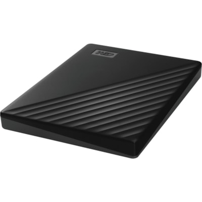 WD My Passport WDBPKJ0050BBK-WESN 5 TB Portable Hard Drive - External - Black - USB 3.0 - 256-bit Encryption Standard - 3 Year Warranty - Retail  EXT 