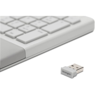 Kensington Pro Fit Ergo Wireless Keyboard and Mouse-Gray - USB Wireless Bluetooth/RF 4.0 Keyboard - Gray - USB Wireless Bluetooth/RF Mouse - Gray - Compatible with PC, Mac - Retail YBD AND MSE 