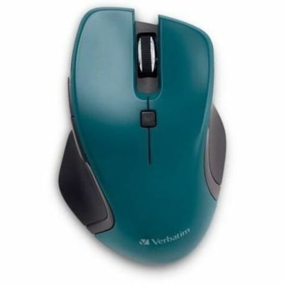 Verbatim USB-C(tm) Wireless Blue LED Mouse - Teal - Blue LED/Optical - Wireless - Radio Frequency - 2.40 GHz - Teal - USB Type C - 1600 dpi - 6 Button(s) - 1 Each USB-C 