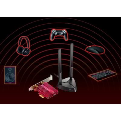 TP-Link TX3000E IEEE 802.11ax Bluetooth 5.0 Dual Band Wi-Fi/Bluetooth Combo Adapter for Desktop Computer, Gaming Controller, Headset, Speaker - PCI Express x8 - 2.93 Gbit/s - 2.40 GHz ISM - 5 GHz UNII - Internal  WRLS 