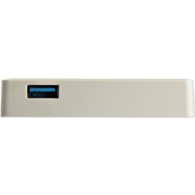 StarTech.com USB C to Gigabit Ethernet Adapter with USB A Port - White 1Gbps NIC USB 3.0/3.1 Type C to RJ45 Port/LAN Network Adapter TB3 - USB C Gigabit Ethernet adapter securely connects to wired network (LAN) using RJ45 on USB C or Thunderbolt 3 device - White USB C NIC adds extra USB 3.1 Type-A P  CTLR 