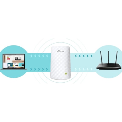 TP-Link RE220 Dual Band IEEE 802.11ac 750 Mbit/s Wireless Range Extender - 2.40 GHz, 5 GHz - 3 x Internal Antenna(s) - Internal - 1 x Network (RJ-45) - Fast Ethernet - 6.50 W - Wall Mountable  