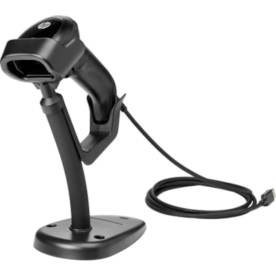 HP Engage Imaging Barcode Scanner II - Cable Connectivity - 1D, 2D - Imager - Omni-directional - USB - Black - Stand Included - IP52 - USB ner II - Omnidirectional Image r; Source: 1 Megapix