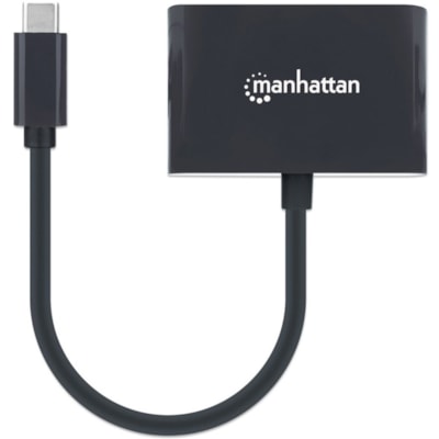 Manhattan USB-C to Gigabit Network Adapter With Power Delivery Port - USB 3.2 (Gen 1) Type C - 1 Port(s) - 1 - Twisted Pair - 10/100/1000Base-T - Portable work Adapter with Power Delive ry Port Gigabit (10/