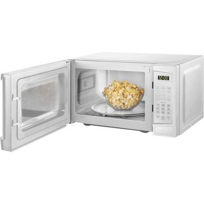 Danby 1.1 cuft White Microwave - 31.15 L Capacity - Microwave - 10 Power Levels - 1 kW Microwave Power - 12.40" (314.96 mm) Turntable - 120 V AC - 15 A Fuse - Countertop - White 1000 WATTS 10 POWER LEVELS 6 CONVENIENT AUTO COOK OPTIONS