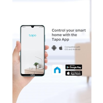 Tapo C100 2 Megapixel Indoor Full HD Network Camera - Color - White - 30 ft (9.14 m) Infrared Night Vision - H.264 - 1920 x 1080 - 3.3 mm (0.13") Fixed Lens - Google Assistant, Alexa Supported  PERP 