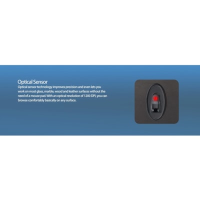 Adesso Antimicrobial Wireless Desktop Mouse - Optical - Wireless - 30 ft (9144 mm) - Radio Frequency - 2.40 GHz - Black - USB Type A - 1200 dpi - Scroll Wheel - 3 Button(s) - Symmetrical - 2 x AAA Battery Supported  MOUSE 