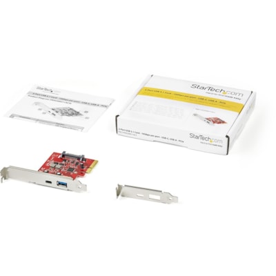 StarTech.com 2-Port 10Gbps USB-A & USB-C PCIe Card Adapter - USB 3.2 Gen 2 PCI Express Expansion Add-On Card - Windows, macOS, Linux - USB-A USB-C PCI Express card w/Multiple INs maintains max speed w/mixed speed devices - 2-Port 10Gbps Expansion Host Controller Card 1xUSB-C and 1xUSB-A - PCIe 3.0 x  BOPT 