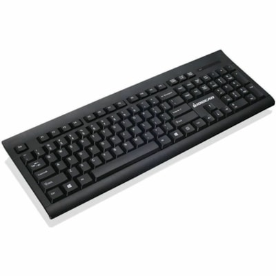 IOGEAR Long range wireless keyboard and mouse combo - USB Wireless RF - 104 Key - Black - USB Wireless RF Mouse - Black - AAA, AA - Compatible with Computer for Windows, Mac OS - 1  