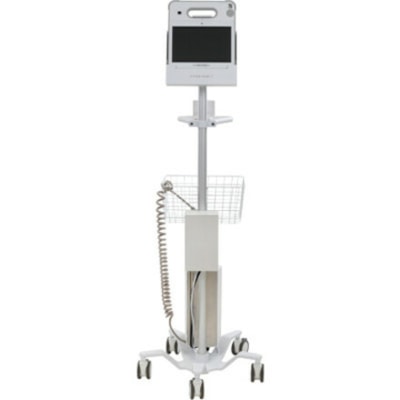 Ergotron - Multipurpose Cart StyleView - 15 lb (6803,89 g) Capacité - 5 Roulette - largeur de 23,8 po (603,25 mm) x profondeur de 23,8 po (603,25 mm) - Blanc brillant  