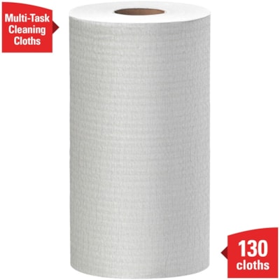 Wypall - Chiffon de nettoyage General Clean X60 - largeur de 9,80 po (248,92 mm) x longueur de 12,20 po (309,88 mm) - 130 Feuilles/Rouleau - 1560 Feuilles - Blanc - 12 / Carton  RL.  PETIT  130 CT  9-4/5'' X  13-2/5''  BLNC